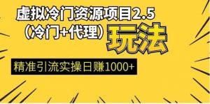 虚拟冷门资源项目(冷门及代理玩法) 精准引流实操日赚1000+看最鲜网,看新知识-提供各类互联网项目,互联网副业,职场技能课程,股票期货投资, 校园课程,升学考试等有价值的知识看最鲜网,看新知识