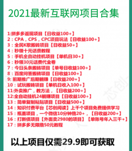 2021最新互联网项目合集看最鲜网，看新知识-提供各类互联网项目，互联网副业，职场技能课程，股票期货投资, 校园课程，升学考试等有价值的知识看最鲜网，看新知识