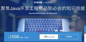 国内知名IT培训机构：微专业 Java开发：聚焦Java开发工程师必知必会的知识技能看最鲜网，看新知识-提供各类互联网项目，互联网副业，职场技能课程，股票期货投资, 校园课程，升学考试等有价值的知识看最鲜网，看新知识