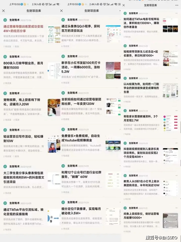 生财项目库年度挑选66个可复制的生财有术项目精选案例看最鲜网，看新知识-提供各类互联网项目，互联网副业，职场技能课程，股票期货投资, 校园课程，升学考试等有价值的知识看最鲜网，看新知识