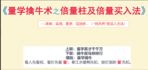 孙小飞《量学擒牛术之倍量买入法之实战交易系统》8PDP干货文档看最鲜网，看新知识-提供各类互联网项目，互联网副业，职场技能课程，股票期货投资, 校园课程，升学考试等有价值的知识看最鲜网，看新知识