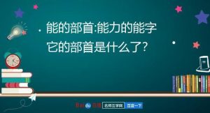 能的部首是什么（能的偏旁部首怎么读啊）看最鲜网，看新知识-提供各类互联网项目，互联网副业，职场技能课程，股票期货投资, 校园课程，升学考试等有价值的知识看最鲜网，看新知识