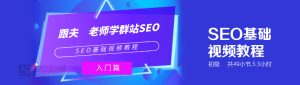 夫唯老师群站SEO基础视频教程,经典教程看最鲜网，看新知识-提供各类互联网项目，互联网副业，职场技能课程，股票期货投资, 校园课程，升学考试等有价值的知识看最鲜网，看新知识