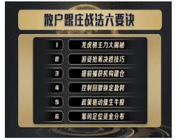 袁博【牛散特训营专栏】散户跟庄战法六要诀看最鲜网，看新知识-提供各类互联网项目，互联网副业，职场技能课程，股票期货投资, 校园课程，升学考试等有价值的知识看最鲜网，看新知识