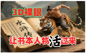 书本人物裸眼3D视频，一条视频收益过千，保姆级教程看最鲜网，看新知识-提供各类互联网项目，互联网副业，职场技能课程，股票期货投资, 校园课程，升学考试等有价值的知识看最鲜网，看新知识