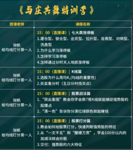 张帆：与庄共舞特训营（跟庄有道 猎庄有术 与庄共舞）看最鲜网，看新知识-提供各类互联网项目，互联网副业，职场技能课程，股票期货投资, 校园课程，升学考试等有价值的知识看最鲜网，看新知识