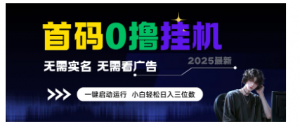 首码0撸挂机项目，无需实名无需看广告，一键启动运行，小白轻松日入三位数看最鲜网，看新知识-提供各类互联网项目，互联网副业，职场技能课程，股票期货投资, 校园课程，升学考试等有价值的知识看最鲜网，看新知识