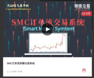 领悟交易SMC订单流供需交易系统看最鲜网，看新知识-提供各类互联网项目，互联网副业，职场技能课程，股票期货投资, 校园课程，升学考试等有价值的知识看最鲜网，看新知识
