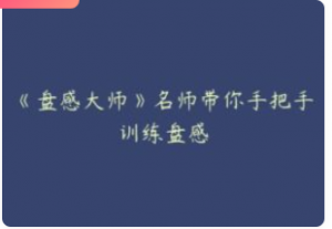 《盘感大师》名师带你手把手训练盘感看最鲜网，看新知识-提供各类互联网项目，互联网副业，职场技能课程，股票期货投资, 校园课程，升学考试等有价值的知识看最鲜网，看新知识