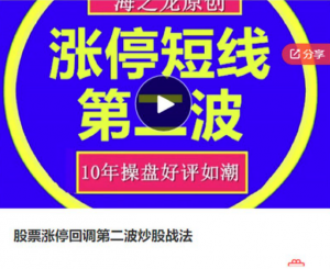 海之龙股票涨停回调第二波炒股战法，涨停短线第二波看最鲜网，看新知识-提供各类互联网项目，互联网副业，职场技能课程，股票期货投资, 校园课程，升学考试等有价值的知识看最鲜网，看新知识