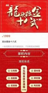龙头掘金十八式,一站式解决大家不敢做龙头、不会做龙头的难题看最鲜网，看新知识-提供各类互联网项目，互联网副业，职场技能课程，股票期货投资, 校园课程，升学考试等有价值的知识看最鲜网，看新知识
