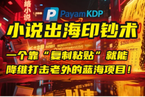 小说出海印钞术：一个靠“复制粘贴”就能降维打击老外的蓝海项目！看最鲜网，看新知识-提供各类互联网项目，互联网副业，职场技能课程，股票期货投资, 校园课程，升学考试等有价值的知识看最鲜网，看新知识