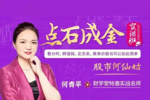 【股市何仙姑】何青平点石成金实训课看分时判断强弱定买卖原来炒股如此简单看最鲜网，看新知识-提供各类互联网项目，互联网副业，职场技能课程，股票期货投资, 校园课程，升学考试等有价值的知识看最鲜网，看新知识