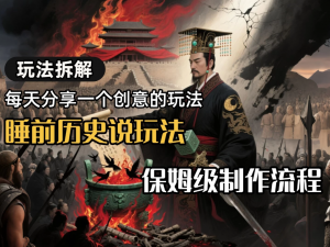 13条作品涨粉24.5万，全流程拆解睡前历史说，保姆级教程看最鲜网，看新知识-提供各类互联网项目，互联网副业，职场技能课程，股票期货投资, 校园课程，升学考试等有价值的知识看最鲜网，看新知识