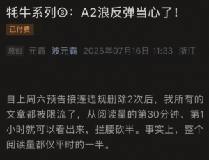 波元霸250716付费文 牦牛系列3：A2浪反弹当心了看最鲜网，看新知识-提供各类互联网项目，互联网副业，职场技能课程，股票期货投资, 校园课程，升学考试等有价值的知识看最鲜网，看新知识