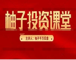 柚子投资课堂系列课程（第三期+第四期+第五期+第六期+精华版）看最鲜网，看新知识-提供各类互联网项目，互联网副业，职场技能课程，股票期货投资, 校园课程，升学考试等有价值的知识看最鲜网，看新知识
