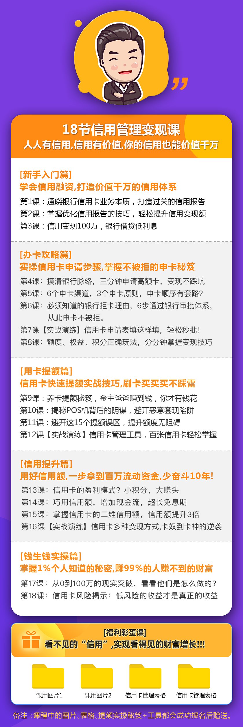 18节信用卡变现课：掌握信用卡赚钱诀窍，把你的信用变成钱