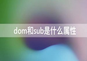 dom和sub是什么属性（dom与sub主要玩些什么）看最鲜网，看新知识-提供各类互联网项目，互联网副业，职场技能课程，股票期货投资, 校园课程，升学考试等有价值的知识看最鲜网，看新知识
