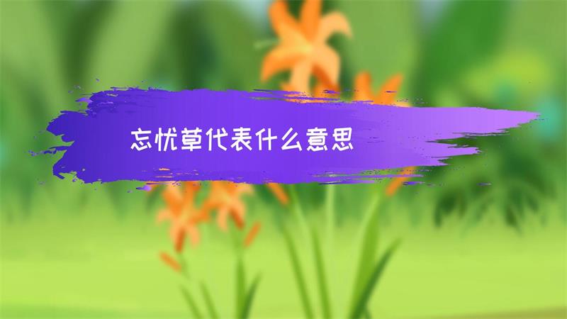 忘忧草代表什么意思（忘忧草象征意义）看最鲜网，看新知识-提供各类互联网项目，互联网副业，职场技能课程，股票期货投资, 校园课程，升学考试等有价值的知识看最鲜网，看新知识