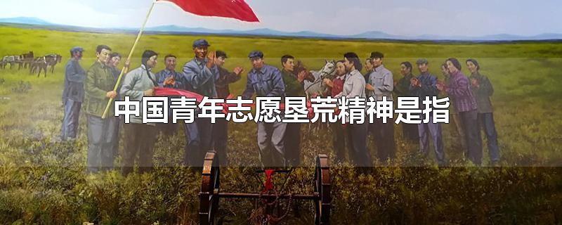 中国青年志愿垦荒精神是指(新中国青年志愿垦荒精神是指)看最鲜网，看新知识-提供各类互联网项目，互联网副业，职场技能课程，股票期货投资, 校园课程，升学考试等有价值的知识看最鲜网，看新知识