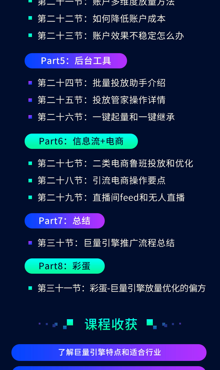 零基础从入门到大神巨量引擎课程