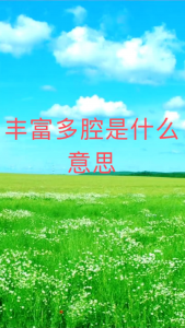 丰富多腔是什么意思解释（丰富多腔的词语意思）看最鲜网，看新知识-提供各类互联网项目，互联网副业，职场技能课程，股票期货投资, 校园课程，升学考试等有价值的知识看最鲜网，看新知识