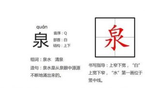 泉的偏旁是什么字（泉的偏旁是水还是白）看最鲜网，看新知识-提供各类互联网项目，互联网副业，职场技能课程，股票期货投资, 校园课程，升学考试等有价值的知识看最鲜网，看新知识