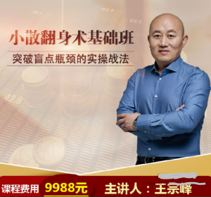 【溪流竹海】王宗峰-小散翻身术基础班 突破盲点瓶颈的实操战法看最鲜网，看新知识-提供各类互联网项目，互联网副业，职场技能课程，股票期货投资, 校园课程，升学考试等有价值的知识看最鲜网，看新知识