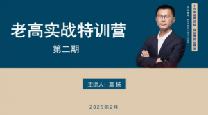 高扬线下课第二期2025老高博弈实战课+2期线下培训资料看最鲜网，看新知识-提供各类互联网项目，互联网副业，职场技能课程，股票期货投资, 校园课程，升学考试等有价值的知识看最鲜网，看新知识
