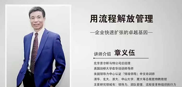 章义伍-用流程解放管理（2020）—企业快速扩张的卓越基因看最鲜网，看新知识-提供各类互联网项目，互联网副业，职场技能课程，股票期货投资, 校园课程，升学考试等有价值的知识看最鲜网，看新知识