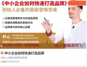 妙心－－中小企业如何快速打造品牌，创始人必备的超级营销思维看最鲜网，看新知识-提供各类互联网项目，互联网副业，职场技能课程，股票期货投资, 校园课程，升学考试等有价值的知识看最鲜网，看新知识