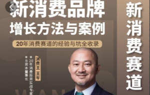 王岑：新消费品牌增长方法与案例看最鲜网，看新知识-提供各类互联网项目，互联网副业，职场技能课程，股票期货投资, 校园课程，升学考试等有价值的知识看最鲜网，看新知识