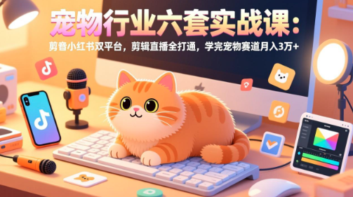 图片[1]看最鲜网，看新知识-提供各类互联网项目，互联网副业，职场技能课程，股票期货投资, 校园课程，升学考试等有价值的知识东哥宠业宠物行业六套实战课：抖音小红书双平台，剪辑直播全打通，学完宠物赛道月入3万+看最鲜网，看新知识-提供各类互联网项目，互联网副业，职场技能课程，股票期货投资, 校园课程，升学考试等有价值的知识看最鲜网，看新知识