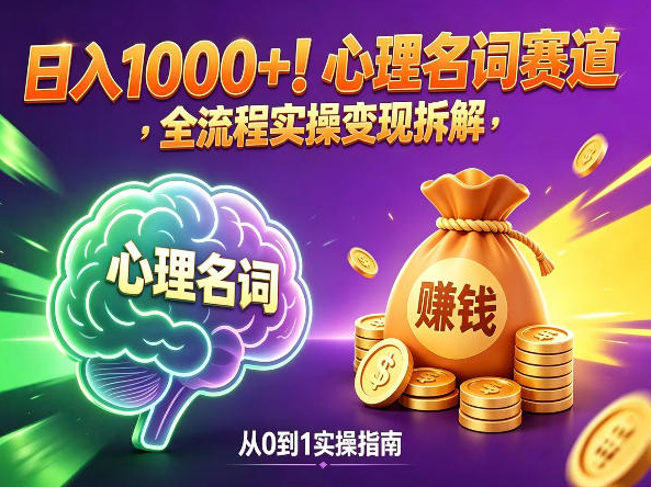 图片[1]看最鲜网，看新知识-提供各类互联网项目，互联网副业，职场技能课程，股票期货投资, 校园课程，升学考试等有价值的知识心理名词赛道，新手小白也能做，全流程项目拆解，单日变现1k+看最鲜网，看新知识-提供各类互联网项目，互联网副业，职场技能课程，股票期货投资, 校园课程，升学考试等有价值的知识看最鲜网，看新知识