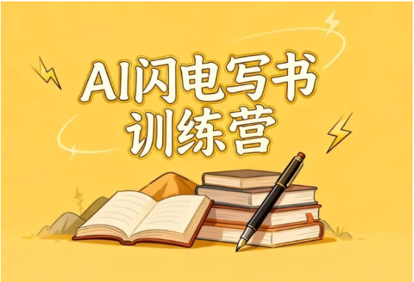图片[1]看最鲜网，看新知识-提供各类互联网项目，互联网副业，职场技能课程，股票期货投资, 校园课程，升学考试等有价值的知识AI闪电写书训练营，7天实战，开启AI时代个人作家之旅看最鲜网，看新知识-提供各类互联网项目，互联网副业，职场技能课程，股票期货投资, 校园课程，升学考试等有价值的知识看最鲜网，看新知识