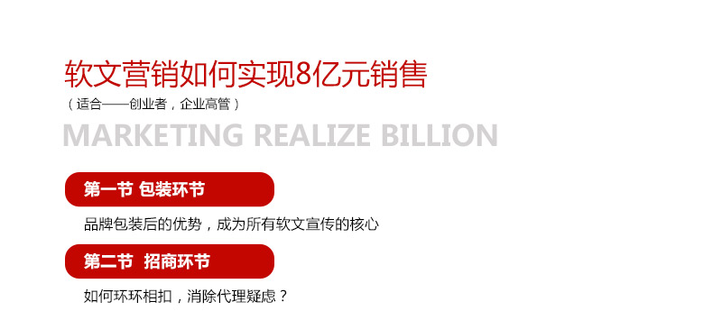 所志国: 软文营销如何创造8亿营销奇迹（10集）