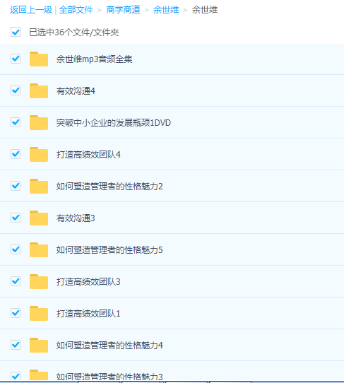 余世维讲座全集赢在执行DVD有效沟通DVD中层管理员工培训领导力执行力视频教材(171G)